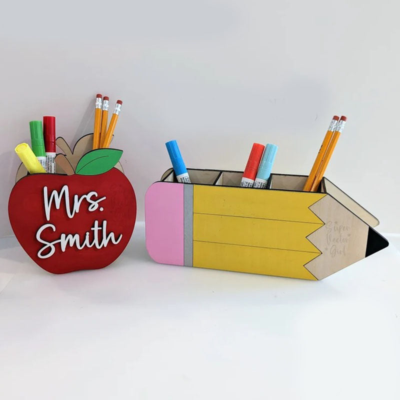 Pencil Organizer, Personalized Teacher Appreciation Gift Desk Pen Holder Storage Cup