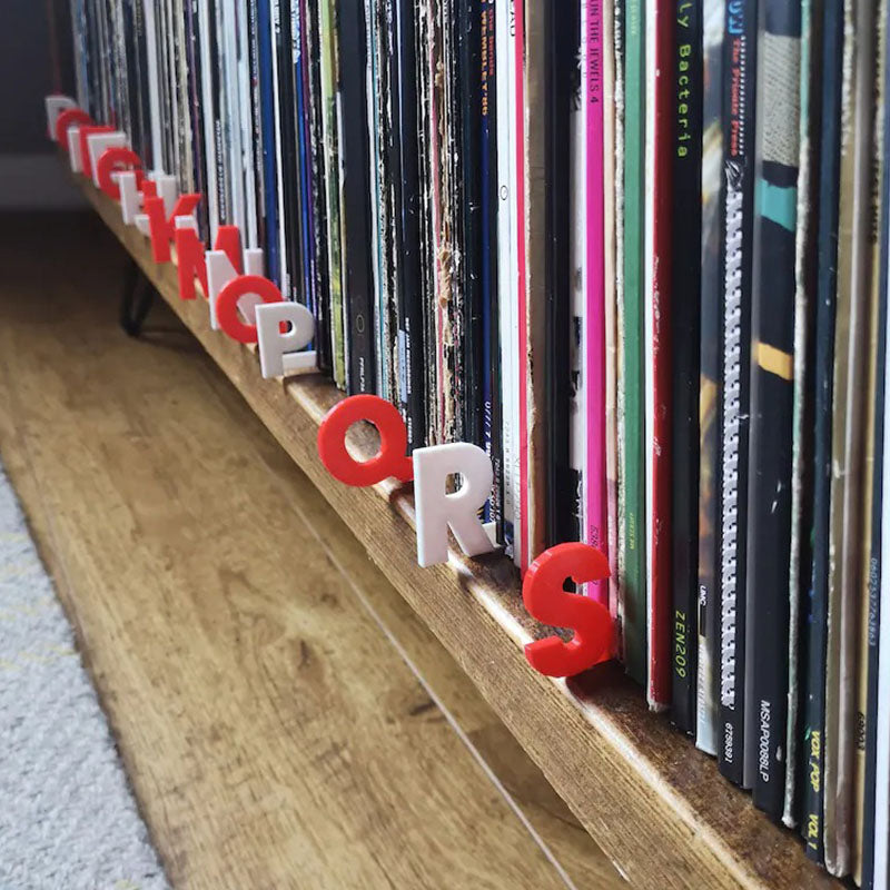 Alphabet Dividers for Vinyl Records, CDs, Books Contains