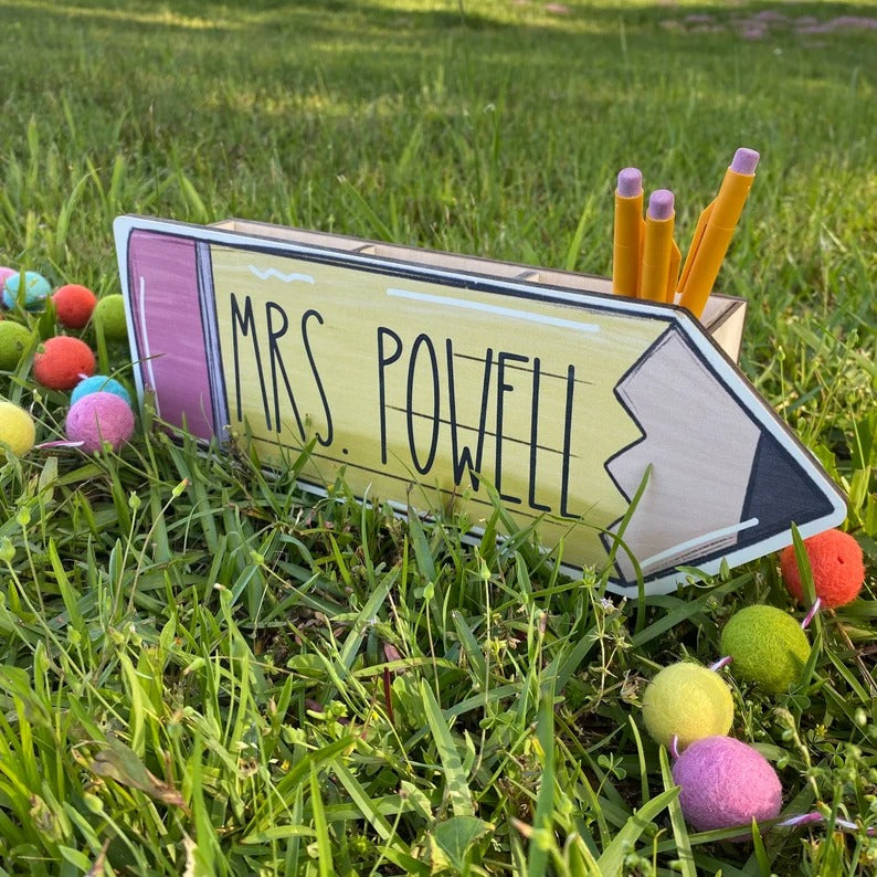 Teacher Gift - Personalized Teacher Pencil Holder