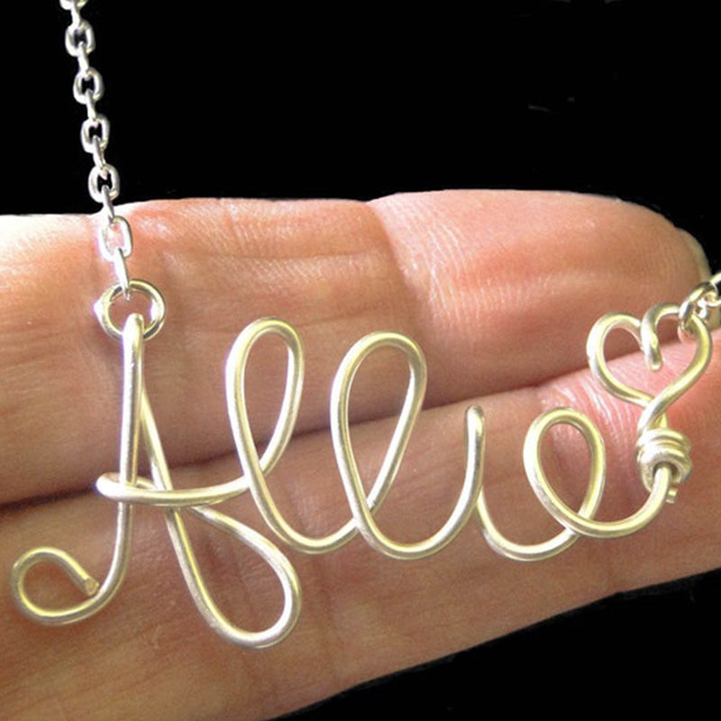 Name Necklace, Valentines Necklace, Custom Necklace, Personalized Name Necklace