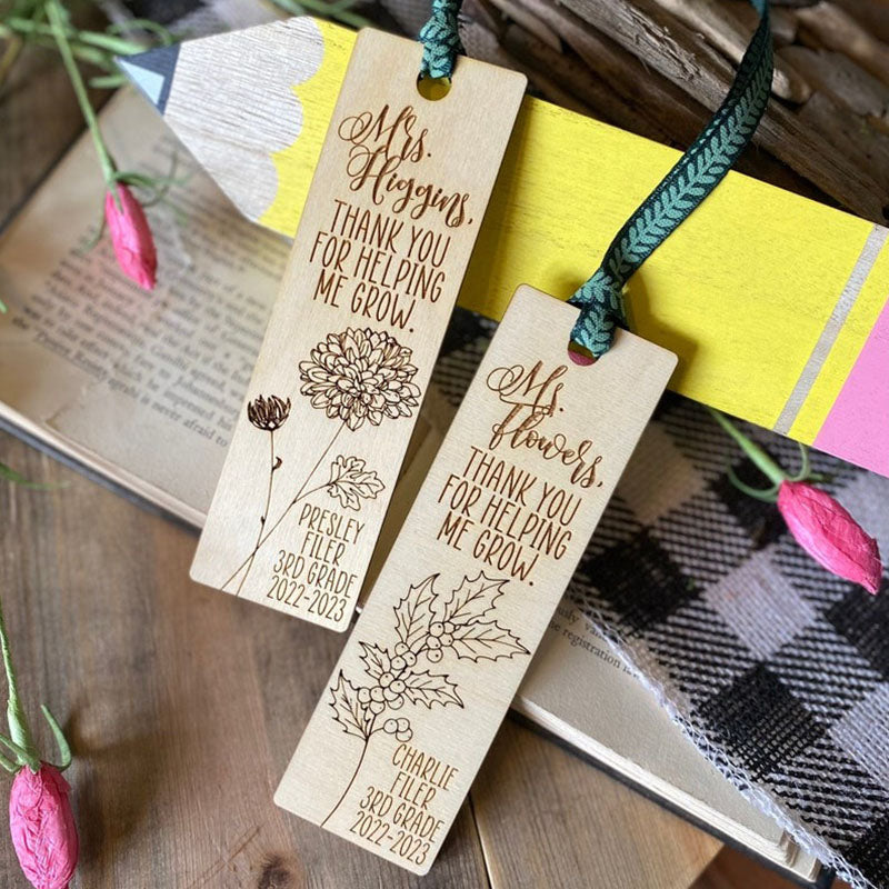 Teacher Gift, Gift for Teachers, Personalized Bookmark