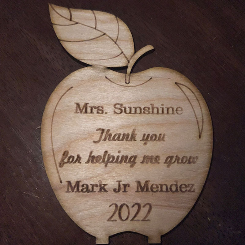 Teacher Thank You, Wooden Apple Desk Gifts, Teacher Thank You, Personalized Teacher Gifts