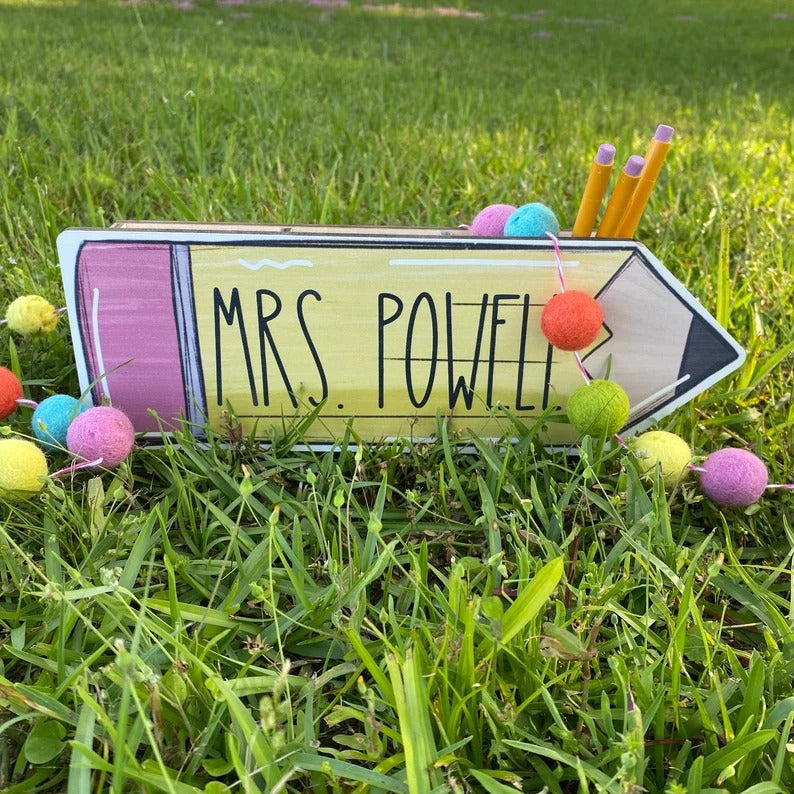 Teacher Gift - Personalized Teacher Pencil Holder